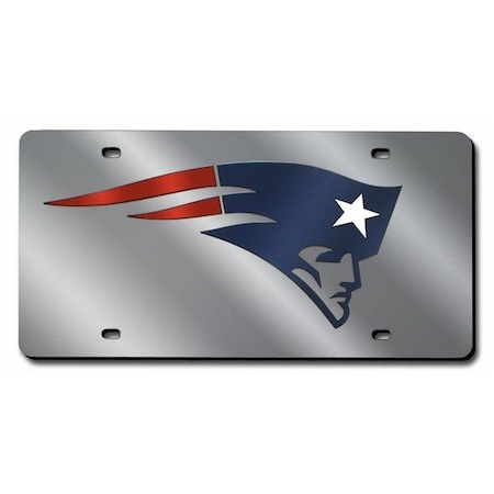 Rico New England Patriots License Plate Laser Cut Silver 9474622670